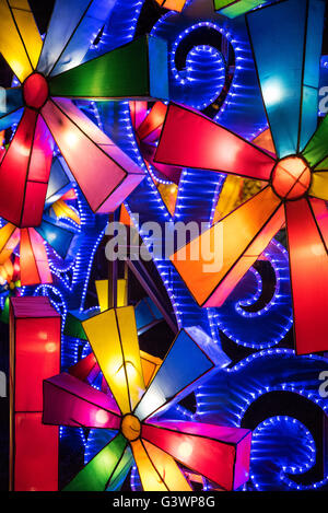 Chinesische Laternenfest, Philadelphia, Pennsylvania, USA. Stockfoto