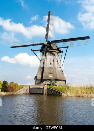 Kinderdijk-Windmühle, die Niederlande. Stockfoto