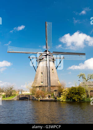 Kinderdijk-Windmühle, die Niederlande. Stockfoto