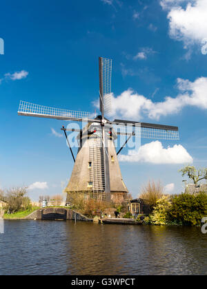 Kinderdijk-Windmühle, die Niederlande. Stockfoto