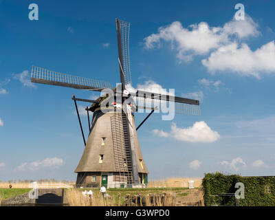 Kinderdijk-Windmühle, die Niederlande. Stockfoto