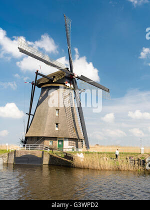 Kinderdijk-Windmühle, die Niederlande. Stockfoto