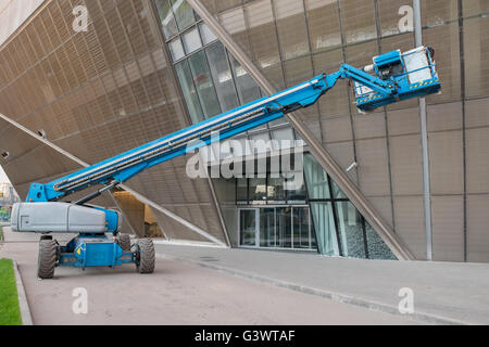 Eine Technik für Höhen-Werke - heben Sie mit wiegen Stockfoto