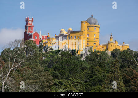 Europa, Portugal, Sintra, Palacio Nacional da Pena (The Feather Palace) Stockfoto