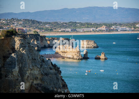 Europa, Portugal, Algarve-Region, Lagos, Praia Camilo Stockfoto