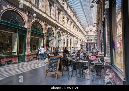 Galeries St Hubert Brüssel Belgien Stockfoto