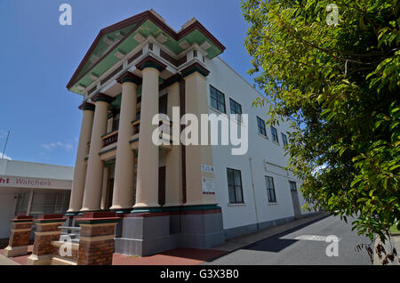 Mackay Masonic Temple ist eine denkmalgeschützte Freimaurertempel in 57 Wood Street, Mackay, Mackay Region, Queensland, Australien Stockfoto