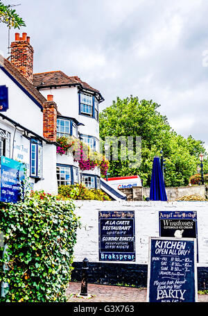 Der Engel, einem Pub in Henley, Themse; Gasthaus in Henley eine der Themse Stockfoto