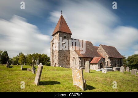 St. Laurence Kirche in Guestling, East Sussex, England. Stockfoto