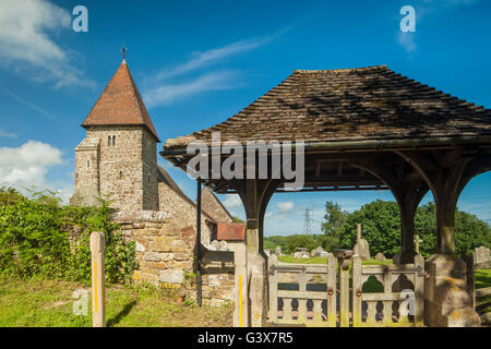 St. Laurence Kirche in Guestling, East Sussex, England. Stockfoto