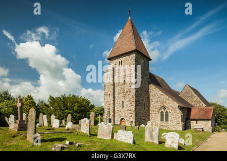 St. Laurence Kirche in Guestling, East Sussex, England. Stockfoto