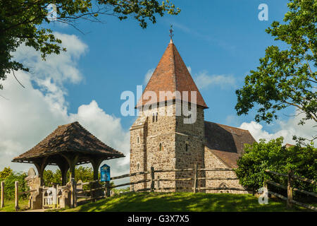 St. Laurence Kirche in Guestling, East Sussex, England. Stockfoto