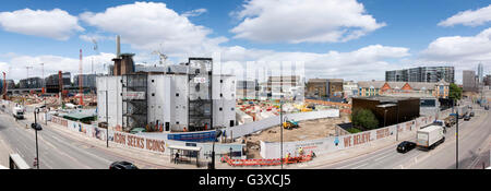 Battersea Power Station Entwicklung Panorama Stockfoto