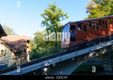 Bergbahn Heidelberg Königsstuhl an der Station Schlossticket, Deutschland, Baden-Württemberg, Kurpfalz, Heidelberg Stockfoto