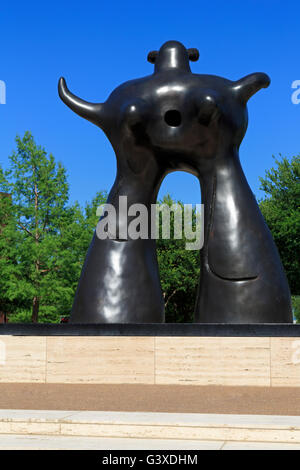 Joan Miro Skulptur, Kimbell Art Museum, Kulturviertel, Fort Worth, Texas, USA Stockfoto