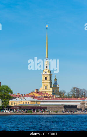 St. Peter und Paul Cathedral Festung auf der Newa In Sankt Petersburg, Russland Stockfoto