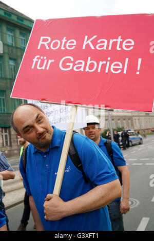 Demo in Berlin Stockfoto