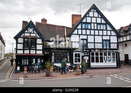 17. Jahrhundert Denkmalschutz in Upton-auf-Severn, Worcestershire Stockfoto