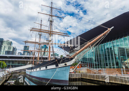 Ansichten von Melbourne entlang der South Bank Fluss-Bezirk Stockfoto