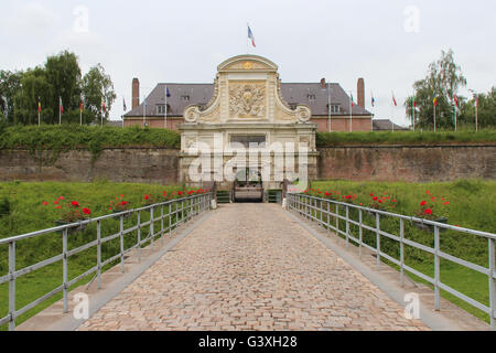 Das Tor der Festung von Lille (Frankreich). Stockfoto