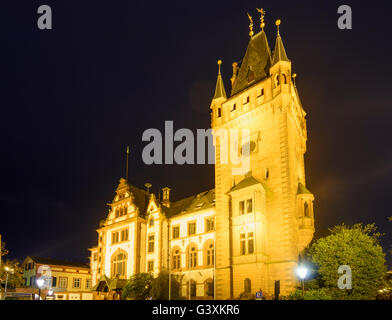 ehemalige Burg, jetzt Rathaus, Weinheim, Kurpfalz, Baden-Württemberg, Deutschland Stockfoto