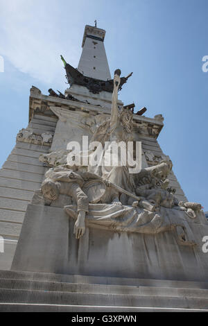 Soldaten und Matrosen-Denkmal in der Innenstadt von Indianapolis, Indiana Stockfoto