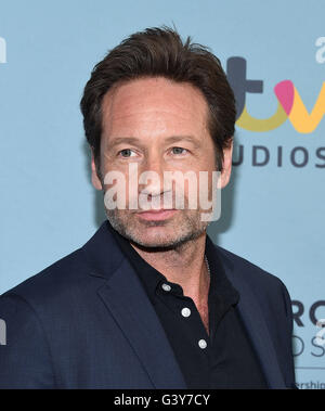 Beverly Hills, Kalifornien, USA. 16. Juni 2016. David Duchovny kommt für die Premiere von "Aquarius" Staffel 2 in die Paley Mitte. Bildnachweis: Lisa O'Connor/ZUMA Draht/Alamy Live-Nachrichten Stockfoto