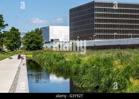 Das neue Hauptquartier des deutschen Auslandsgeheimdienstes, Bundesnachrichtendienst, Berlin, Deutschland Stockfoto