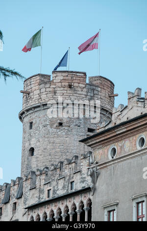 Trento Trentino Alto Adige Italy Castello del Buonconsiglio - Schloss Buonconsiglio. Gebauten XIII-XVIII Jahrhundert. Stockfoto
