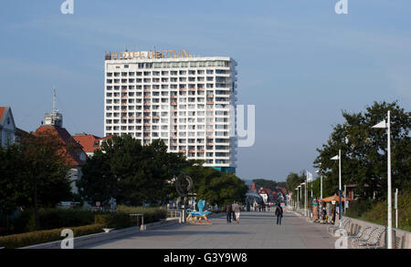 Neptun Hotel, Strandpromenade, Warnemünde, Ostsee, Mecklenburg-Vorpommern Stockfoto