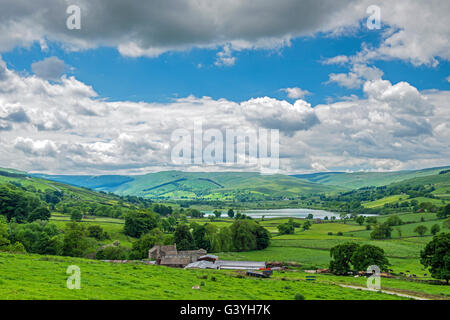 Semer Wasser oder Semerwater in Raydale ab Wensleydale in Yorkshire Dales National Park, nördlich von England Stockfoto