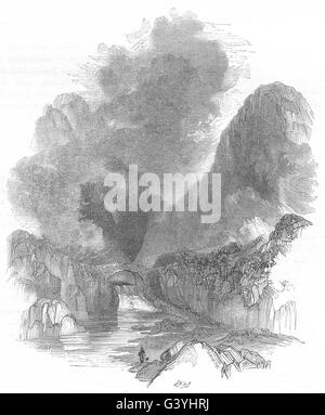 Irland: Die Seen von Killarney: The Gap of Dunloe, antiken Druck 1850 Stockfoto