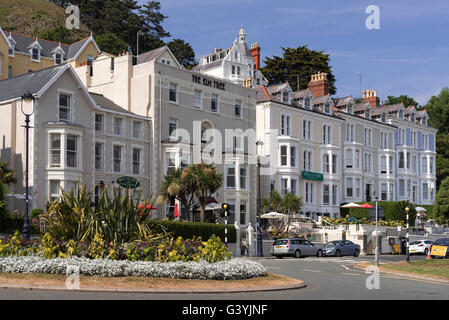 Ein Gorup Hotels in Llandudno. Clwyd Nordwales. Stockfoto