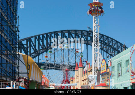 Main Street, Luna Park Sydney, Milsons Point, Sydney, New South Wales, Australien Stockfoto