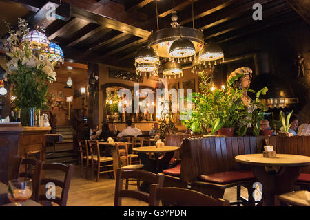 La Chaloupe d ' or Brasserie Interieur Grand Place Brüssel Belgien Stockfoto