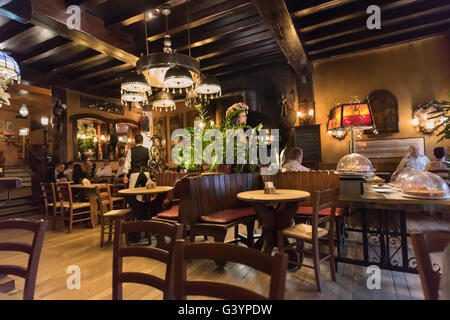 La Chaloupe d ' or Brasserie Interieur Grand Place Brüssel Belgien Stockfoto