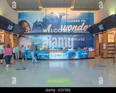 Das Florida Welcome Centre am Interstate 75 South Jennings, Florida, USA, einen Rastplatz für Reisende und Informationszentrum Stockfoto