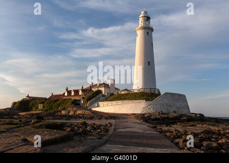 Str. Marys Leuchtturm in Str. Marys Insel, Tyne and Wear, England, UK Stockfoto