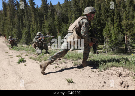 US-Marines Ausbildung am Berg Warfare Training Center. Stockfoto