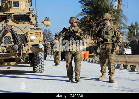 US-Soldaten in Farah Stadt, Afghanistan. Stockfoto