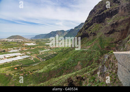 Blick auf den nördlichen Teil der Insel Teneriffa vom Mirador De La Monja, Spanien Stockfoto