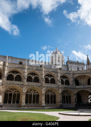 Mosteiro da Santa Maria de Belém (das Hieronymus-Kloster), Belem, Lissabon, Portugal. Stockfoto