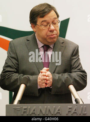 Brian Cowen Führung Gespräche Stockfoto