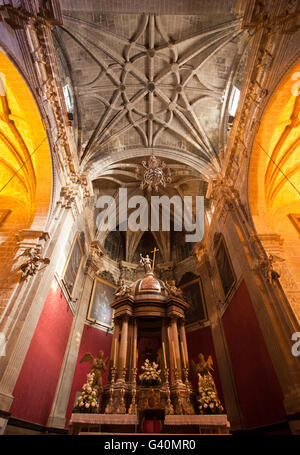 Innenansicht Kirche Iglesia Mayor Prioriraner, El Puerto de Santa Maria, Costa De La Luz, Andalusien, Spanien, Europa Stockfoto