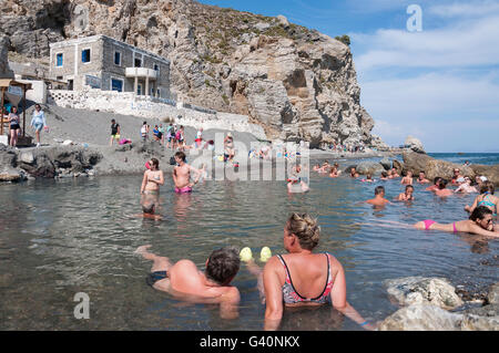 Therma-Thermalquellen, Therma Beach, Agios Fokas, Kos (Cos), die Dodekanes, Region südliche Ägäis, Griechenland Stockfoto