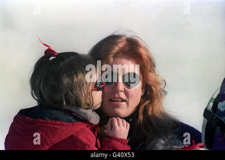 Royalty - Herzogin von York - Klosters, Schweiz Stockfoto