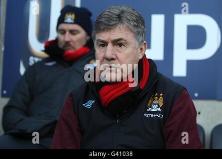 Fußball - FA Cup - Dritte Runde - Leicester City / Manchester City - Walkers Stadium. Brian Kidd, Assistant Manager von Manchester City Stockfoto