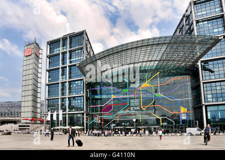 Hauptbahnhof Berlin Hauptbahnhof in Berlin-Deutschland Stockfoto