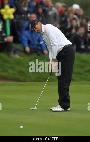 Golf - 38. Ryder Cup - Europa - USA - Tag 3 - Celtic Manor Resort. Ian Poulter, Europa Stockfoto