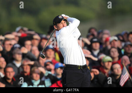 Golf - 38. Ryder Cup - Europa - USA - Tag 3 - Celtic Manor Resort. Ian Poulter, Europa Stockfoto